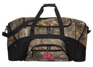 Ole Miss Duffel Bag Camo Large University of Mississippi Suitcase Travel Bag or - Picture 1 of 6
