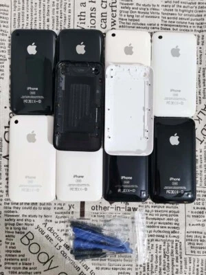 Carcaça traseira/painel/tampa/borda/quadro com peças pequenas branco preto - Imagem 1 de 4