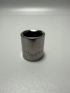 Craftsman USA Shallow Socket 17mm Metric -G2- 43548 3/8" Drive 6 Point - Picture 1 of 6