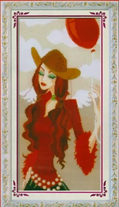"Cow Girl" 11CT counted cross stitch kits 44cm*80cm - Bild 1 von 1