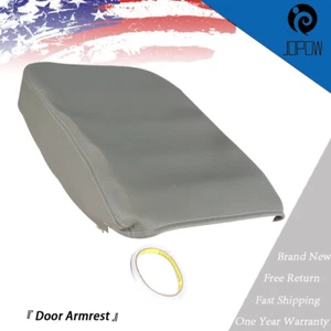 Leather Center Console Lid Armrest Cover Gray For Dodge Ram 1500 2500 2002-2008 - Picture 1 of 10