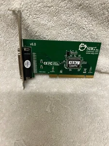 SIIG JJ-P00112-S6 Cyber Parallel PCI ECP/EPP Parallel Port I/O Card 32/64 bit - Picture 1 of 2