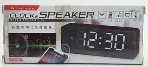 Portable Bluetooth Wireless Black Clock Mini Speaker 1200 Mah Japan Import - Picture 1 of 5