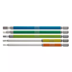 VESSEL Gosai Driver Bit 5pcs Set 2.5 / 3/4/5/6mm x 150mm GS5P-32 die hard steel - Picture 1 of 3