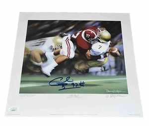 Cornelius Bennett Signed Daniel Moore The Sack Mini Print JSA Coa - Picture 1 of 5