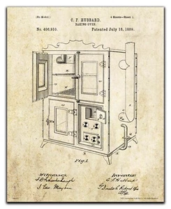 Vintage Bakery Patent Art Print 8X10 Pastry Chef Donut Shop Kitchen Wall Decor - Picture 1 of 6
