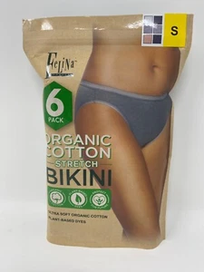Felina Lingerie Organic Cotton Stretch Bikini Underwear Panties - Small - Picture 1 of 2