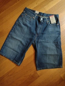 NWT LEVIS 469 Men's Loose Fit Hemmed 100% Cotton Denim Jean Shorts. 12" Inseam - Picture 1 of 8