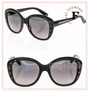 BOTTEGA VENETA BV198S Black Smoke Butterfly Pin Oversized Sunglasses 198 - Picture 1 of 11