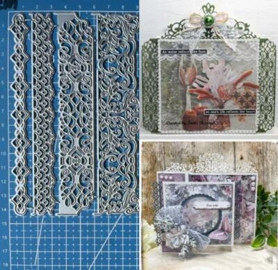 Lace Borders Metal Cutting Dies Scrapbooking Embossing Paper Card Crafts Stencil - Image 1 of 4
