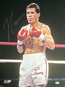 Julio Cesar Chavez Signed 16x20 Boxing Photo PSA 8A33981 - Picture 1 of 2