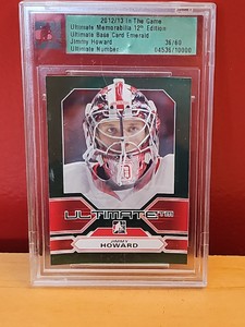 2012-13 ITG Ultimate Memorabilia 12TH Edition Emerald /60 Jimmy Howard
