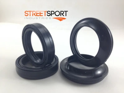 Подходит для Honda XL600R XL 600 R «83 - 87» - вилки пыли и масла уплотнения - набор из 4 - новый!! - Изображение 1 из 4