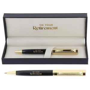 Shudehill Giftware Bridgewater Black & Gold Retirement Pen 341505 - Picture 1 of 1