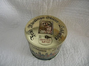 Haeberlein Metzger Gingerbread Embossed Tin/Colorful & in Excellent Condition - Picture 1 of 4