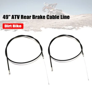 2pcs 49'' ATV Rear Brake Cable Line For Motorcycle Go Kart Mini Pocket Bike - Picture 1 of 3