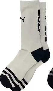 Puma Basketball Mens 2 PAIRS Crew Socks Beige Sz Sock 10-13/Shoe 6-12 P116546041 - Picture 1 of 9