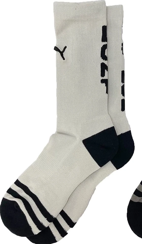 Puma Basketball Mens 2 PAIRS Crew Socks Beige Sz Sock 10-13/Shoe 6-12 P116546041 - Image 1 of 4