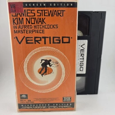 Vertigo - VHS - Aflred Hitchcock Widescreen - With Box Protector *Buy2Get1Free* - Image 1 of 4