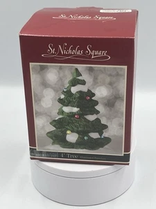 Vintage Nikolausplatz Dorf " Porzellan beleuchteter Weihnachtsbaum 1998 - Bild 1 von 24