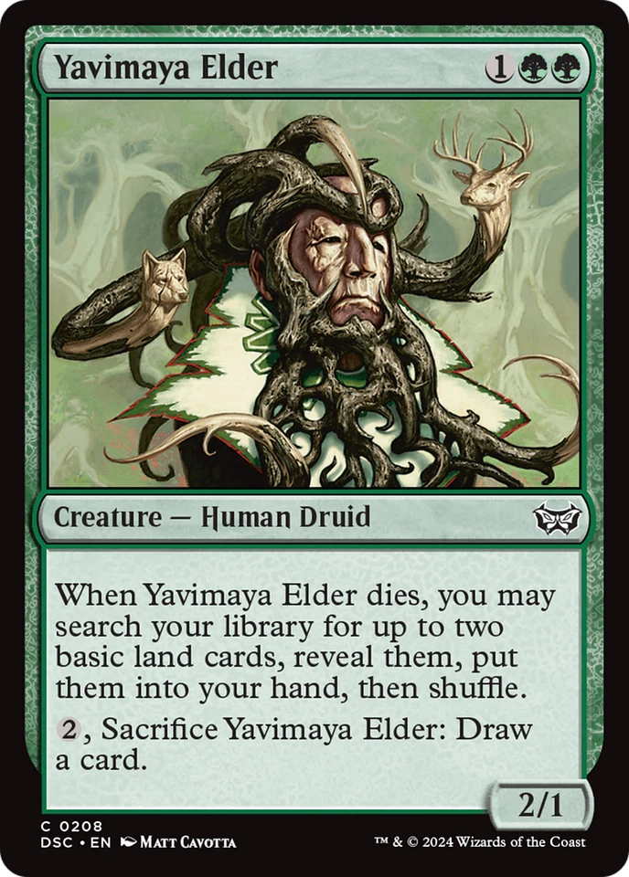 Yavimaya Elder 208 Near Mint Duskmourn House of Horror Commander DSC Magic MTG - Image 1 of 1