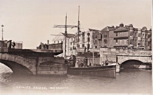 EMH Vintage Postcard, Fishing Boat at Trinity Bridge Weymouth, Dorset - Picture 1 of 1