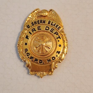 Veraltet Vintage S.C.F.P.D. Cortez Fire Dept Colorado Fireman's Badge #2 Rare - Bild 1 von 8