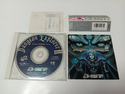DUNGEON EXPLORER II 2 PC Engine SCD Japan Import Free shipping FedEx DHL Tested - Image 1 of 4
