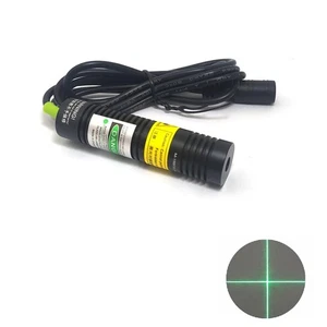 grünes Kreuz Laserdiodenmodul 532nm 50mw 3-5V 18x75mm w/AC-Steckverbinder Laser - Picture 1 of 6