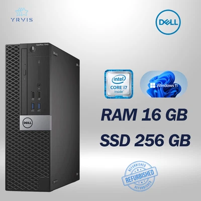 PC DESKTOP DELL 3040 SFF INTEL I7 RAM 16GB SSD 256GB WIN 11 PRO RICONDIZIONATO - Immagine 1 di 4