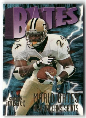 1997 SKYBOX IMPACT MARIO BATES NEW ORLEANS SAINTS #184 - Image 1 of 3