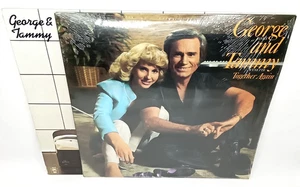 Vintage Vinyl Record George Jones & Tammy Wynette Set Of 2 Made In USA 1980 - Picture 1 of 22