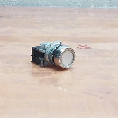 Allen Bradley 800FM-LF7 pulsador empotrado iluminado, transparente, momentáneo, 22 mm Foto 1 de 4