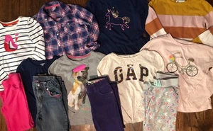Girls Clothing Sz 6 Lot MINI BODEN Outfit Tops, GAP Shirt, Sweater Pants Set 5-6 - Picture 1 of 6