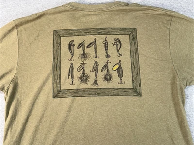 Camisa YETI Para Hombres XL Peces Manga Corta Señuelos de Pesca Manivela Cebo Imagen Camiseta Foto 1 de 4