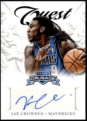 2012-13 Panini Crusade #2 Jae Crowder Quest Autographs E1 - Image 1 of 2