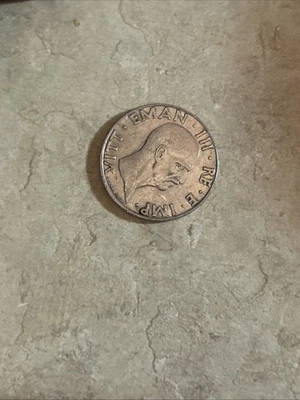 Italia 50 Centesimi 1941R Año XIX Acero Inoxidable KM#76b Foto 1 de 2