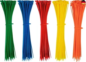 500 Stück Kabelbinder Bunte 200 mm x 2.8 mm Farbige Kabelbinder Set - Bild 1 von 7