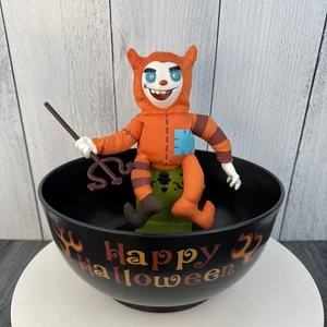 Gemmy Animated Grave Raver Devil Halloween Candy Dish Bowl 2009 Tested & Works - Picture 1 of 8