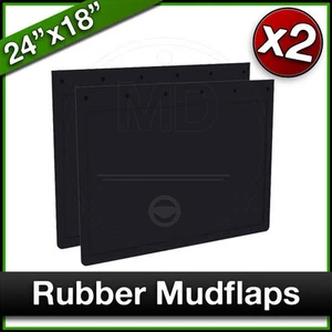 SDC Anhänger 24" x 18" (610 x 460mm) LKW LKW Gummi Schmutzfänger Schmutzfänger PAAR - Bild 1 von 1