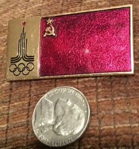 1980 Moskau großer olympischer NOC PIN UDSSR RUSSLAND - Bild 1 von 2