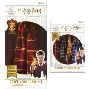Harry Potter Colección Mundo Mágico Gryffindor Bufanda Tejido Kit Agujas Hilo - Imagen 1 de 3
