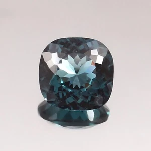 Natural Indicolite Blue Green Tourmaline Cushion Cut Loose Gemstone 11x11x6.50MM - Picture 1 of 4