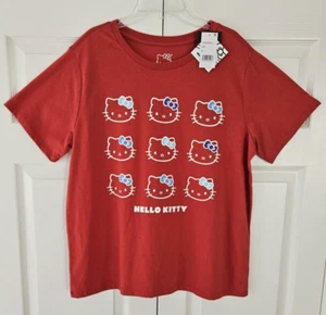 Grayson Threads HELLO KITTY Womans Size XL Crewneck Tee Lightweight Red NWT - Picture 1 of 8