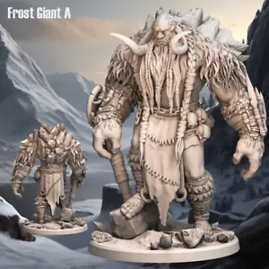 Dungeons and Dragons - HD Resin Print - 80mm hoch - riesiger Riese - Frost Riese - Bild 1 von 6