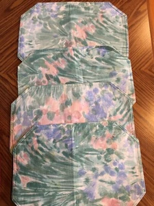 4 PASTEL BLUE PINK GREEN COTTON PLACEMATS - Picture 1 of 2