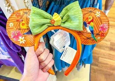 Enchanted Tiki Room Dole Whip Headband Disney Parks Minnie Ears Birds