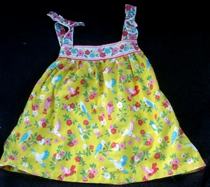 Boden Girls Tie Shoulder Printed Top Sweetcorn Tropical Garden Size 8 NEW - Picture 1 of 8