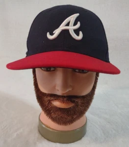 Gorra de campo oficial de los Atlanta Braves MLB 59FIFTY talla 7 sombrero de bajo perfil - Imagen 1 de 9