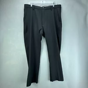 Footjoy Pantalone Uomo 36x32 Actual 36x27 Nero Golf Performance Elasticizzato Flat Front - Foto 1 di 13